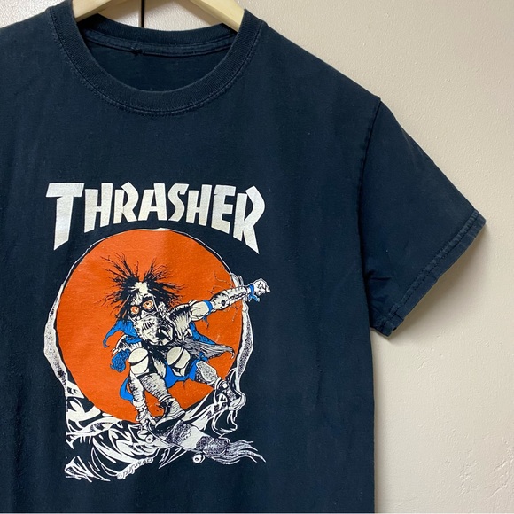 Thrasher Magazine Skateboard shirt Pushead Artwork Size Small - Picture 1 of 5
